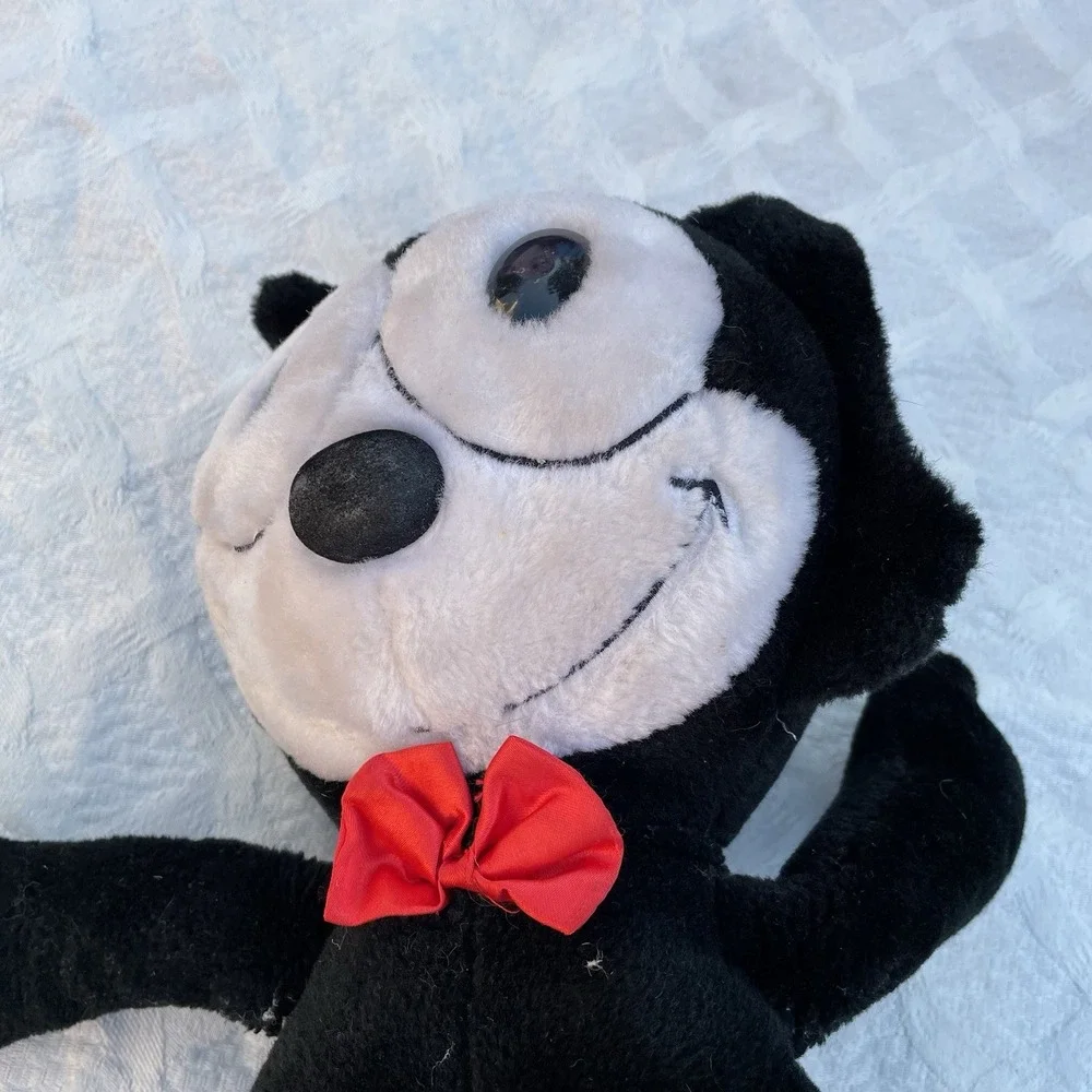 RARE Felix The Cat Productions Plush Red Bow Tie Large 12